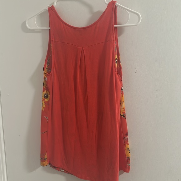 Express Floral Tank Top in Coral and Yellow - XS - Picture 4 of 4